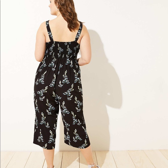 Loft flower branch jumpsuit Clearance